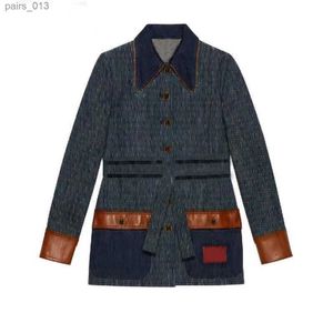 Giacche da donna Giacche firmate Denim Donna Autunno Primavera Stile Per Lady Cappotto firmato B131 240305