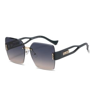 Super Deal Rimless Rectangle G Sunglasses Tinted Frameless Eyewear Vintage Transparent Rectangle Glasses for Women Men