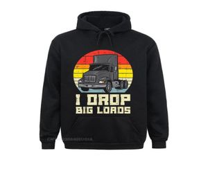 Men039s Hoodies Sweatshirts Mens Drop Big Loads Truck Retro Truckin Semi Driver Trucker Gift Hoodie For Men Special Clothes D5177479