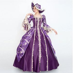 Klänning från 1700 -talet Rococo Barock Marie Antoinette Ball Gown Renaissance Historisk period Viktoriansk klänning