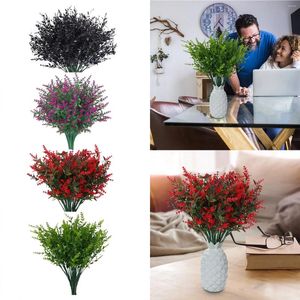 Dekorativa blommor 12 buntar blomma utomhus färgglada dekor lavendel för dekoration vete örat zinnia