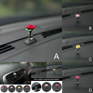 New 1 Pcs Car Decorative Ornaments Center Console Window Automotive Creative Decoration Mini Accessories Rose Interior Decorati V9r4