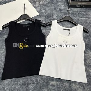 Designer Tank Tops Women Printed Knit Vest Summer Leisure Tank Tops Slim Fit Tees Casual Sleeveless Backless Vest