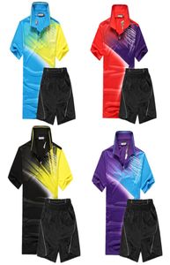 Novas roupas de tênis de mesa camisas e shorts badminton masculino mulher camisa esportiva respirável secagem rápida 9627471