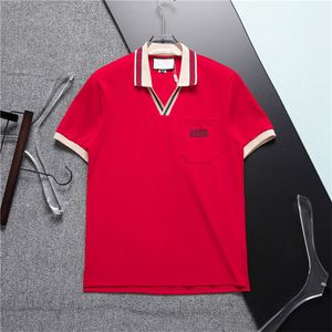 92 New Fashion London England Polos Shirts Mens 디자이너 폴로 셔츠 하이 스트리트 자수 인쇄 티셔츠 남자 여름면 캐주얼 티셔츠 #160