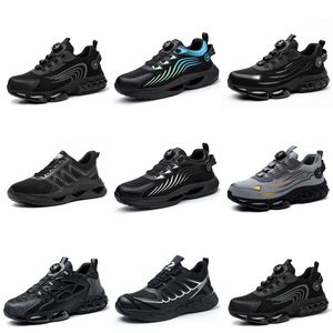 Laufschuhe GAI sieben Männer Frauen dreifach schwarz weiß dunkelblau Mesh atmungsaktive Plateauschuhe Sport-Sneaker