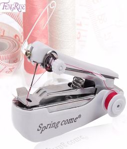 Mini Sewing Machine Patchwork Overlock DIY Portable Pocket Manual Stitch Accessories Cloth Fabric Handy Needlework Tool8777702