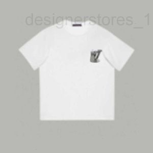 メンズTシャツデザイナー2024新しいレター半袖メンズトレンディインスタグラムコットンプリントルーズTシャツファッションブランド衣料J7y9
