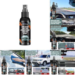 New 100Ml Automobile Spray Anti Rain Coating For Glass Hydrophobic Anti-Rain Car Liquid Windshield Mirror Mask Q6z2