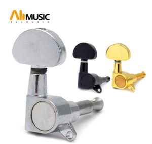 6pcslots Chrome Black Gold Grover Style Guitar String Tuning Pegs Keys Tuners Machine Heads for Acoustic Electric Guitar6386485