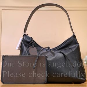 10A Mirror Quality Designer PM MM Carryall Bag Womens Composite Tote Bag Luxurys Genuine Leather Handbags Medium Hobo Purse Black Shoulder Bag With Small Pouch