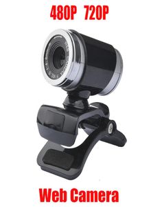 Webcam HD Web Camera Video digitale a 360 gradi USB 480P 720P Webcam per PC con microfono per computer portatile Accessorio per computer desktop1819643