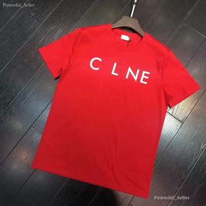 2023 Designer Mens T-shirts Pure Celins Short-sleeved T Shirts Fashion Casual and Womens T-shirt Couple Unisex Letters Printed Summer Tops Tshirts 7969SD47