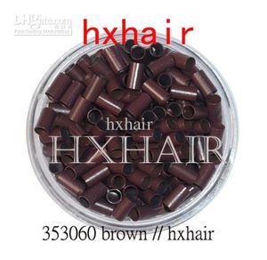 5000pcs 35mm 구리 튜브 마이크로 고리 링크 비드 검은 색 Dbrown Brown Lbrown Blonde9937059