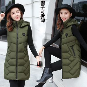 Waistcoats billiga grossist 2018 Ny Autumn Winter Hot Selling Women's Fashion Casual Female Nice Warm Vest Ytterkläder G170