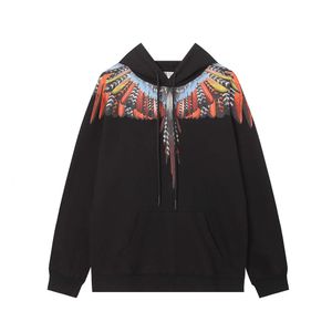 MB Wing Sweater Tasarımcı Erkek ve Kadın Kazak Sweatshirts MB Mor Ateş Kanatları Baskılı Hoodie Marcelo Moda Marka Tüy Sonbahar/Kış Kapüşonlu Y3Y7