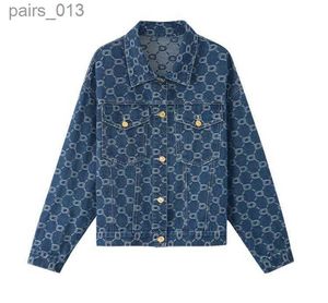 Kvinnorjackor Designer Sleeve Plus Size Jeans Jackets Denim Coat 240305
