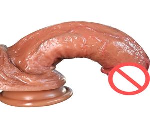 Pene grande in silicone liquido morbido super realistico multi-dimensione con ventosa Masturbazione femminile giocattoli adulti del sesso per le donne5325700