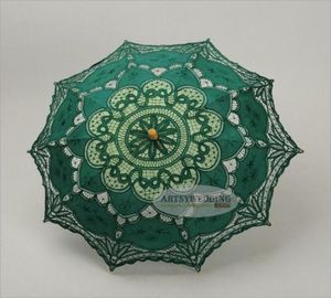 Ślub Parasols Craft koronkowy parasol małże haczyk kwiat Studio Pography Props Temat Po Europejski styl słoneczny ręcznie robiony bawełna 2681682