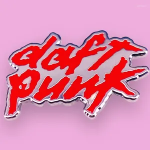 Broschen Rockmusik Band Daft Punk Emaille Pin Brosche Abzeichen Anstecknadeln Hartmetalllegierung Jacke Dekoration Ornamente Schmuck