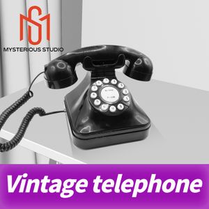 Mystisk studio hemlig rumsflyktspel mekanism rekvisita elektronisk pussel telefon prop telefonsamtal vintage telefon