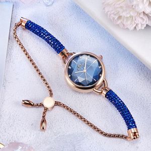 Контрактные модные темпераментные кварцевые часы Женский браслет Деловые изысканные женские часы с бриллиантами Блестящие наручные часы для девочек Mult2475