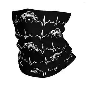 Bandanas batimento cardíaco da câmera inverno bandana pescoço mais quente mulheres homens esqui tubo de acampamento cachecol pographer rosto bandana gaiter