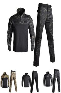 Uniforme militare dell'esercito BDU Camouflage Tuta da combattimento traspirante Airsoft Gioco di guerra Abbigliamento Set Camicie ad asciugatura rapida e pantaloni tattici5862128