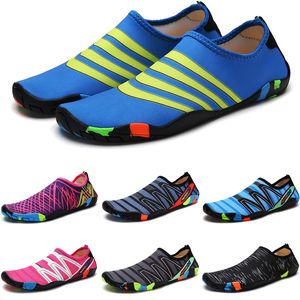 Sapatos de água sapatos de água das mulheres dos homens deslizamento na praia vadear descalço sapatos de natação de secagem rápida respirável luz esporte tênis unisex 35-46 GAI-39