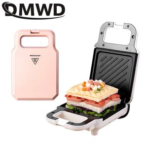 Dmwd ekmek kum üreticisi mini hafif gıda waffle çörek kahvaltı makinesi yumurtası omlet tava basıncı toaster ızgara panini fırın 240228
