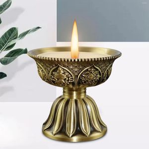 Ljushållare Ausch Oil Lamp Table Centerpiece Holder Buddha Dedikerad ljusstake för årsdagen Hemfester Middagspis