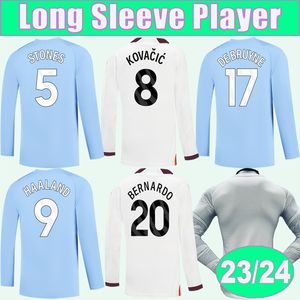 23 24 WALKER Maglie da calcio per giocatori a maniche lunghe RUBEN BERNARDO PHILLIPS STONES AKE KOVACIC GREALISH Home Away Edizioni speciali Maglie da calcio