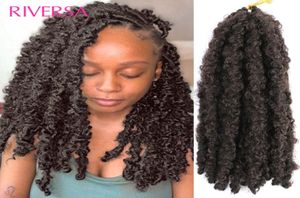 Synthetic Synthetic Braiding Black 12 14inch 1B 4 27 30 BUG Soft Original Butterfly Faux Locs Hair Extensions For Women8432156