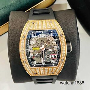 Diamond Watch Designer Na ręka RM WIST STWIEK RM029 Automatyczny zegarek mechaniczny RM029 Rose Gold Original Diamond Fashion Sports Machine Business Business Machine