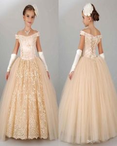 Güzel küçük kızlar çiçek elbiseler dantel el yapımı kapaklı kollu çiçek kız elbiseler uzun kızlar pageant elbiseleri giyer Quinceanera1142713317