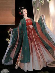 Roupa tradicional chinesa feminina hanfu, roupa de palco, cosplay, fantasia de imperatriz, vestido de trilha 240220