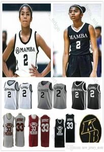 Gianna Maria Onore 2 Gigi Gianna UConn Huskies College Lower Merion Mamba XX 33 High School Memorial Retired Basketball Jerseys1341861