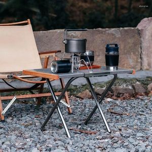 Meble obozowe na zewnątrz kemping przenośny stolik ze stali nierdzewnej do herbaty Making Picnic BBQ Gotowanie z torbą do przechowywania