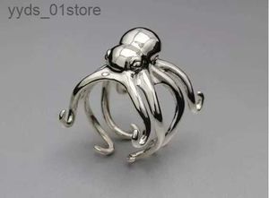 Band Rings Popular Womens Fashion Elegant Unique Octopus Ring Wedding Engagement Party Jewelry Gift L240305