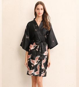 Mini Dress Sexy Silk Dresses Womens Pajamas Robe Bathrobe HomeWear 2019 New Fashioin Plus Size Dresses M L XL XXL8051937