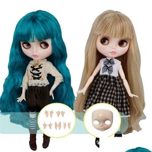 Blythes Doll 16 Joint Body 30cm Blyth Toys Natural Shiny Face With Hands and Diy Fashion Dolls Girl Gift 220707 Drop Delivery DHQDL