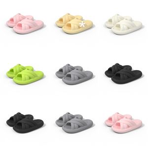 Summer Free Product Shipping Slippers New Designer for Women Green White Black Pink Grey Slipper Sandals Fashion-040 Womens Flat Slides Outdoor 58 s