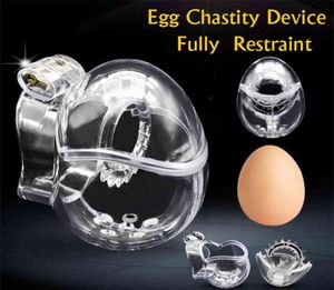 CHASTE BIRD Neues Design für Männer, EggType, vollständig zurückhaltendes Keuschheitsgerät, Bondage-Gürtel, Cock Cage, Sexspielzeug, Sissy Spikes, Penisring 2104083360757