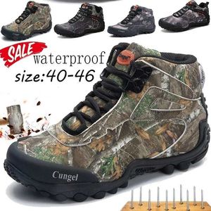 Scarpe da esterno Sandali 2021 Scarpe da uomo tattiche Scarpe da trekking alte Durevole Impermeabile Antiscivolo Arrampicata all'aperto Scarpe da trekking Tattico Low Boot YQ240301