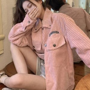 Parkas Streetwear Różowa sznurka wyściełana płaszcze kobiety 2023 Zima moda koreańska zagęszcza ciepła kurtka Kobieta swobodna luźna krótka chleb parki