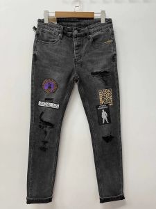 Kot tasarımcı kot siyah kot pantolon erkek kot ksubi jeans deliği kot yırtık kot pantolon hip hop düz normal kot pantolon yıkanmış eski kot pantolon moda deliği