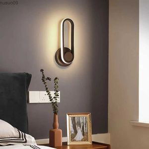 Vägglampa hem sovrum led vägg lampa sängläsning ljus vardagsrum väggljus lampa belysning aluminium ac110v/220v