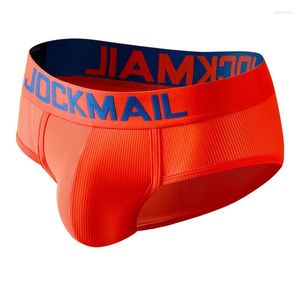 Unterhosen Jockmail Unterwäsche Männer Bikini-Slip Calzoncillos Slips Penis Beutel Höschen Cuecas Gaysex Hombre Atmungsaktive Trockeneis