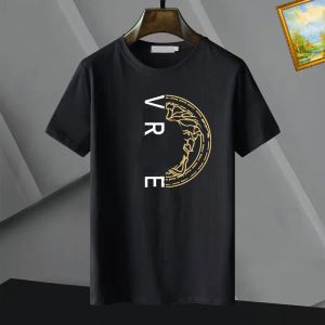 メンズレタープリントTシャツブラックファッションデザイナーサマー高品質トップトップショートスリーブサイズM-M4XL