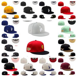 Cappelli aderenti taglie berretti Cappello aderente Baseball calcio Snapbacks Luxurys Cappello piatto Berretto attivo regolabile in rete di cotone con ricamo Cappellino sportivo all'aperto per tutte le squadre Hip Hop